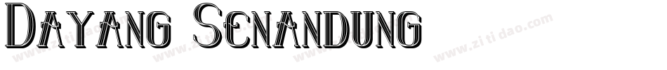 Dayang Senandung字体转换